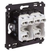 Переключатель 2-кл. 2мод. СП Avanti «Ванильная дымка» 16А IP20 беж. DKC 4405114