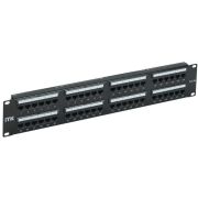 Патч-панель 2U кат.5E UTP 48 портов Dual IDC слайд лейбл ITK PP48-2UC5EU-D05L