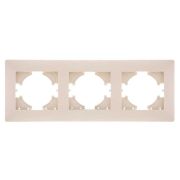 Рамка 3-м Bravo беж. GUSI С1030-003