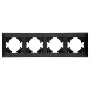 Рамка 4-м Bravo графит GUSI С1040-010