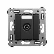 Розетка телевизионная проходная TV СП Avanti «Черный матовый» DKC 4412513