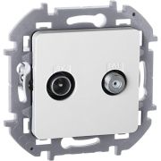 Розетка телевизионная TV/SAT Inspiria с топологией «звезда» механизм бел. IEK 673880