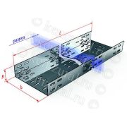 Лоток прямой замковый перфорир. 200х100 L3000 0.7мм ЛПМЗ200х100х3000 УТ1.5 КЭМЗ 237 201031 14