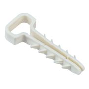 Дюбель-хомут 6х12мм для плоского кабеля нейлон бел. (уп.25шт) IEK UDH14-06-12-025-K01