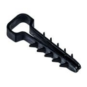 Дюбель-хомут 6х12мм для плоского кабеля нейлон черн. (уп.25шт) IEK UDH14-06-12-025-K02