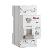 Выключатель дифференциального тока 2п 63А 30мА тип A 6кА ВД-100N электромех. PROxima EKF E1026MA6330