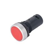 Кнопка моноблочная SB7 22мм с возвратом металл 1НО+1НЗ IP65 красн. SE SB7EA45