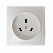 Розетка 1-м ОП 32А 250В IP20 2P+N для плиты с заземл. бел. Universal 5314