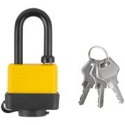 Замок навесной всепогодный 40х31мм длинная стальная дужка 6мм FIT 67193