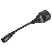 Адаптер PDU 3х1.5 10см с разъемами C14-Schuko ITK PC-C14D-10CM