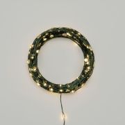 Гирлянда светодиодная «Роса» 20м 200LED тепл. бел. IP20 с контроллером провод зел. Neon-Night 303-266