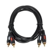 Шнур 2RCA Plug - 2RCA Plug 1.5м (GOLD) Rexant 17-0143