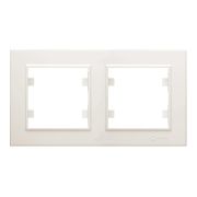 Рамка 2-м Karea горизонт. крем. Makel 56010702