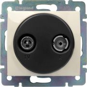 Розетка телевизионная TV/R СП Valena 1.5дБ 862МГц с топологией «звезда» механизм сл. кость Leg 774332