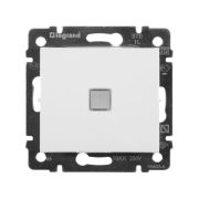 Выключатель 1-кл. СП Valena 10А IP31 250В с зел. индикацией механизм бел. IEK 774410