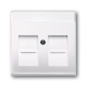 Плата центральная с суппортами 1810 1812 1814 1816 1818 1819 1820 с полем для надписи Basic 55 альп. бел. ABB 2CKA001710A3945