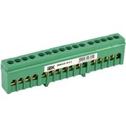 Шина PE «земля» в корп. изол. на DIN-рейку ШНИ-6х9-16-К-З IEK YNN10-69-16KD-K06