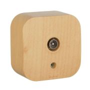 Розетка телевизионная TV 1-м ОП Quteo IP20 с топологией «звезда» дерево IEK 782269