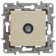 Розетка телевизионная проходная TV СП Etika 14дБ 5-862МГц механизм сл. кость IEK 672363