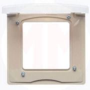 Рамка 1-м Etika IP44 с защ. крышкой сл. кость IEK 672560