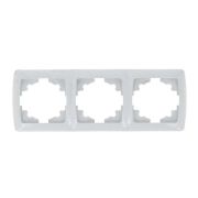 Рамка 3-м СП Мадрид горизонт. бел. EKF EIM-G-303-10