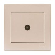 Розетка телевизионная оконечная TV СП Rain крем. LEZARD 703-0303-130