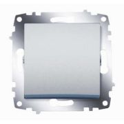 Выключатель 1-кл. 1мод. СП Cosmo 10А IP20 механизм алюм. ABB 619-011000-200